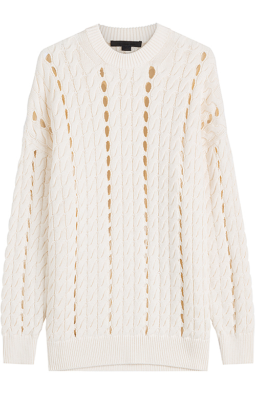Pullover mit kleinen Cut-Ous von Alexander Wang / Foto: stylebop