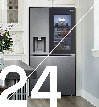 Klopf, klopf und es werde Licht: Neuer LG Kühlschrank gibt per InstaView® Einblick ins Innere