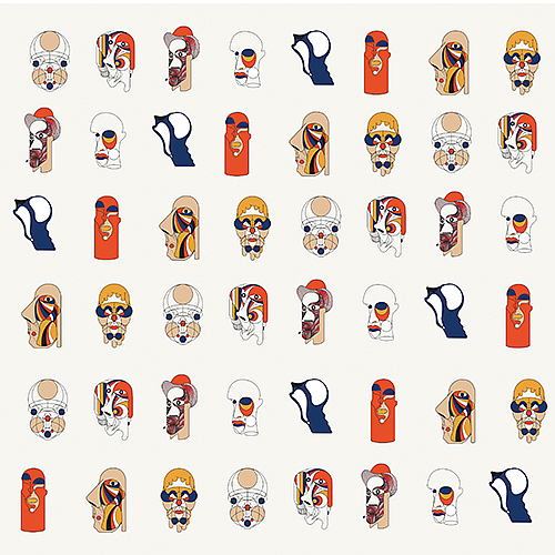 Coole Mitbewohner: neue Tapete Who is Who von Federico Pepe für WALL & DECO